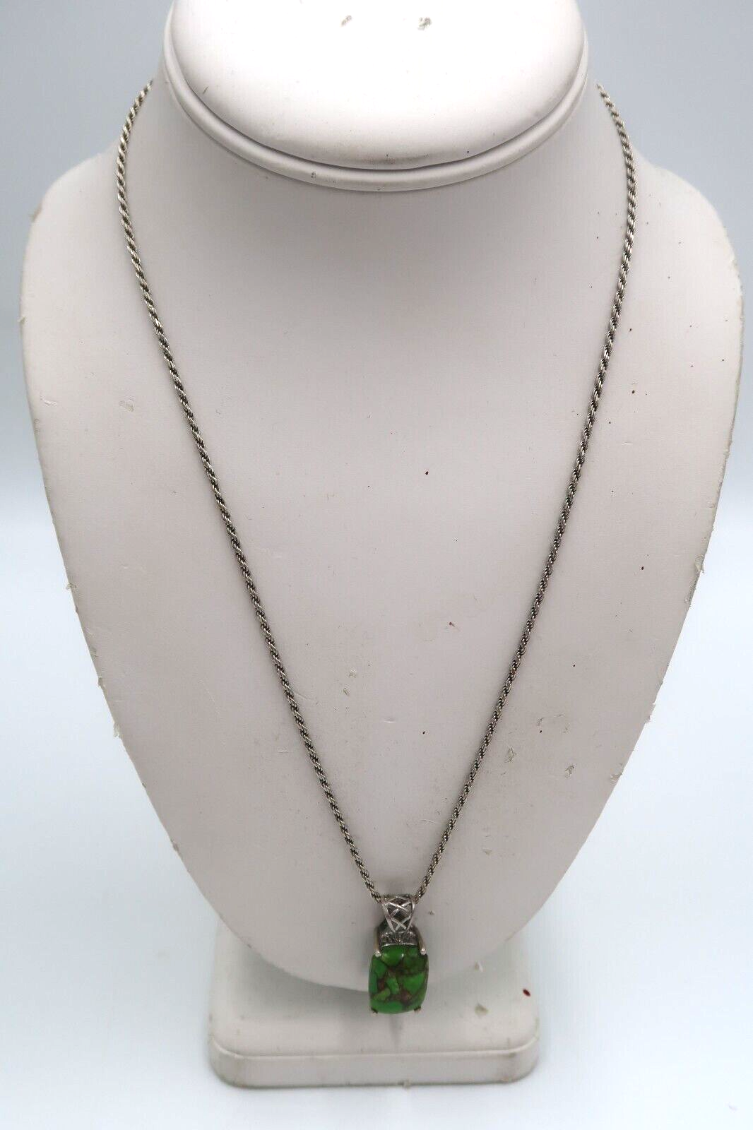 t602 Sterling Silver Periodite Necklace