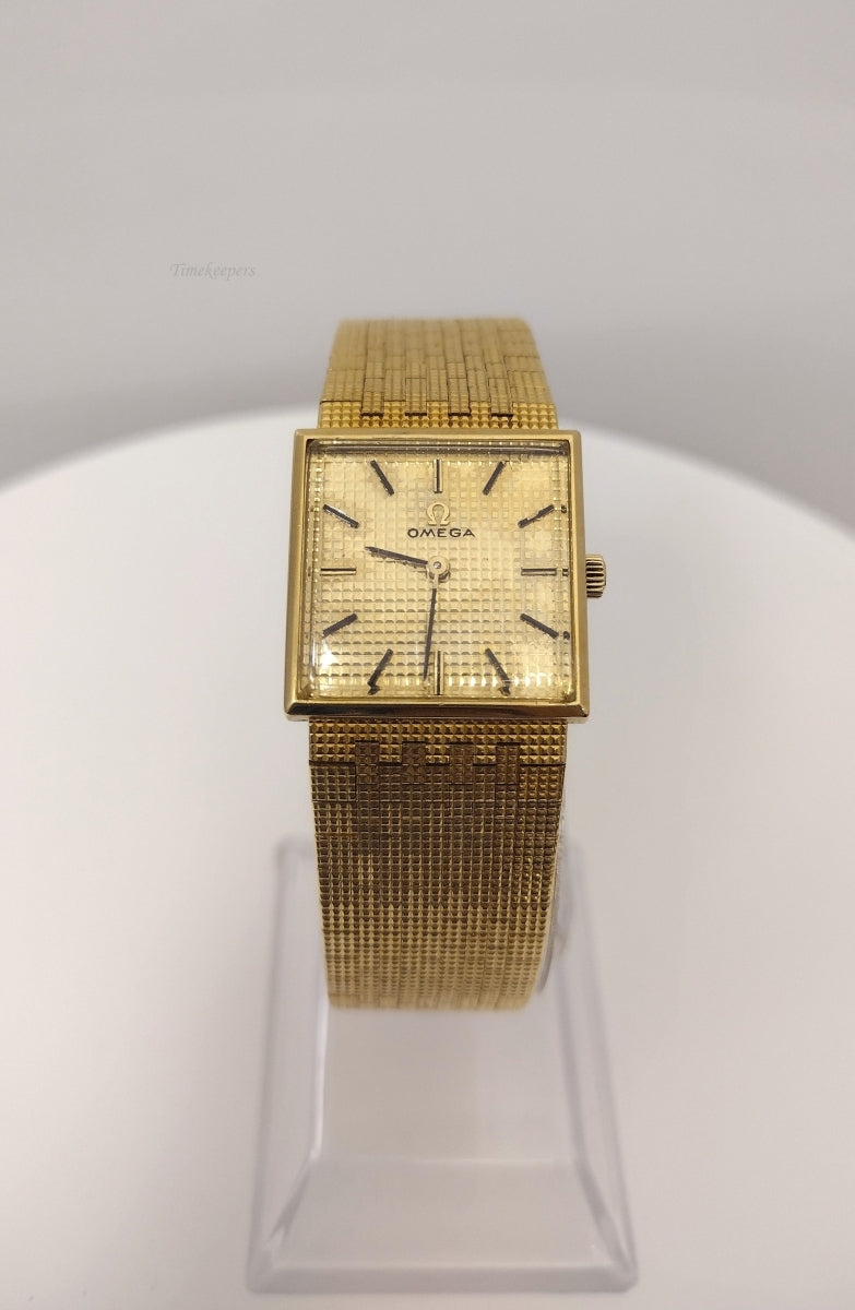 k636 Stunning Unisex 18kt Yellow Gold Mechanical Omega Wristwatch