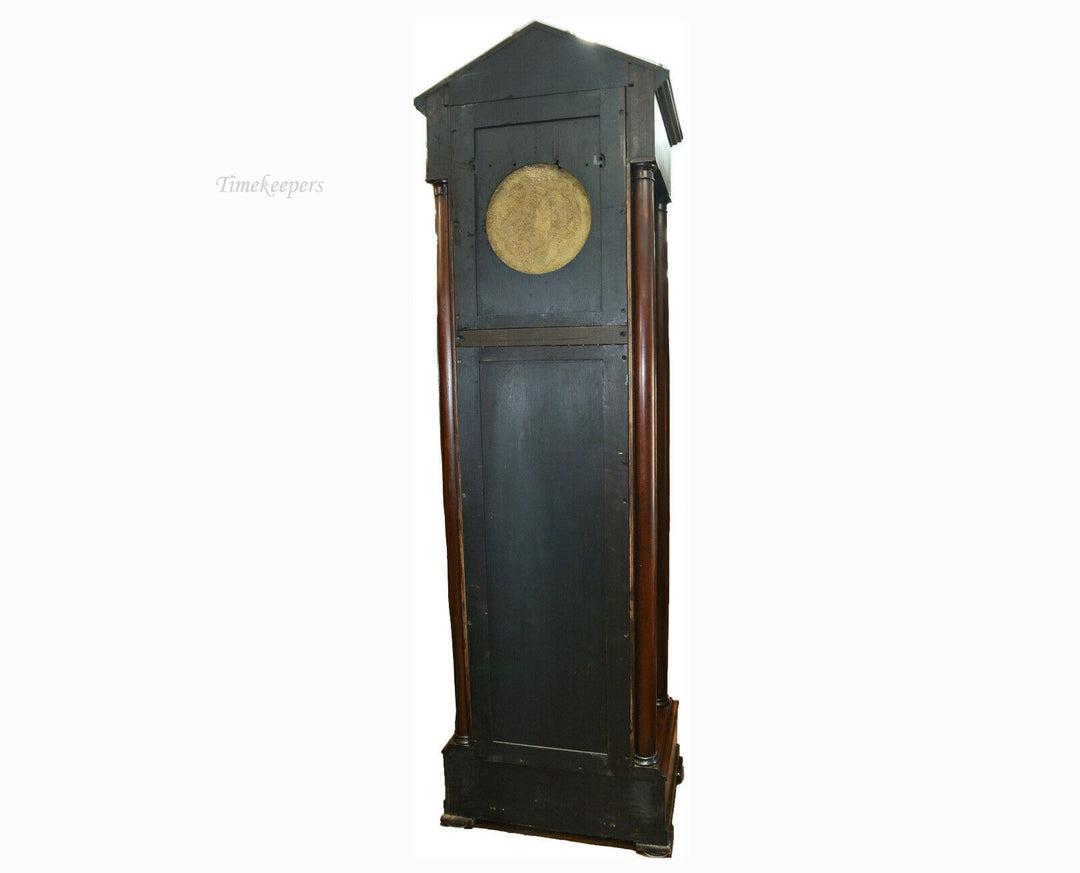 c023c Antique Regina, Moon Dial Tall Case Grandfather Clock- Local Pickup Only