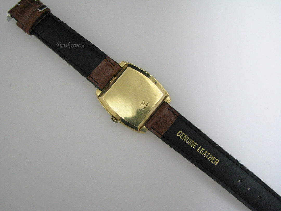 a1015 Vintage 1970's Men's Bucherer Chronometer Watch Date 18k Gold