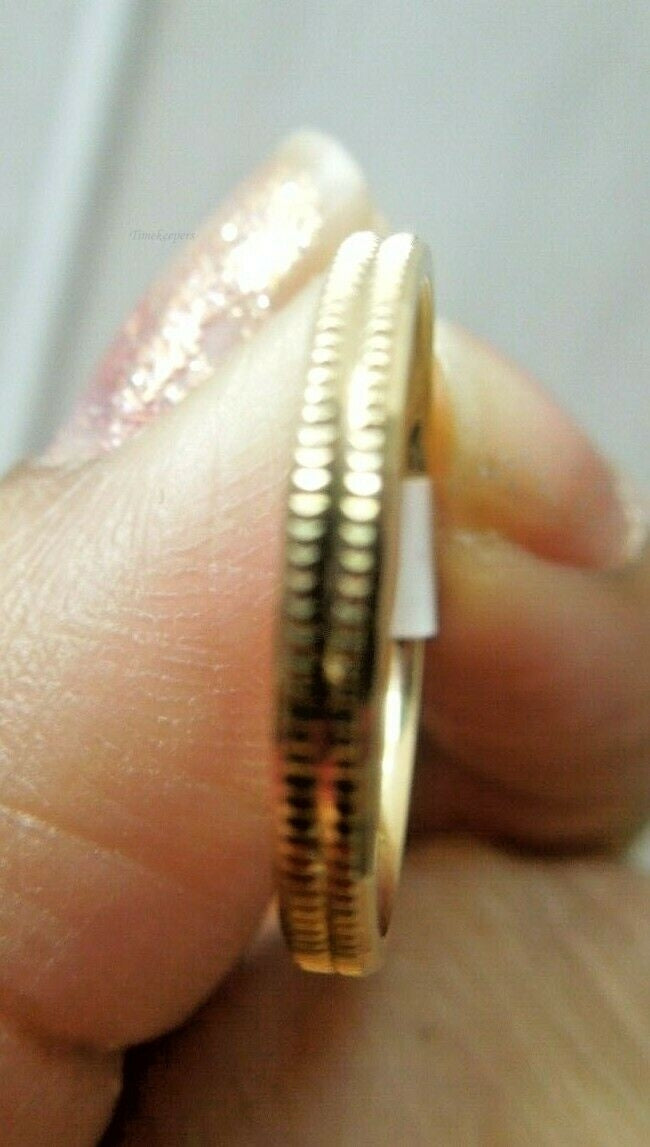 q562 Gorgeous 14kt Yellow Gold Size 5.5 (USA) Wedding Band Ring