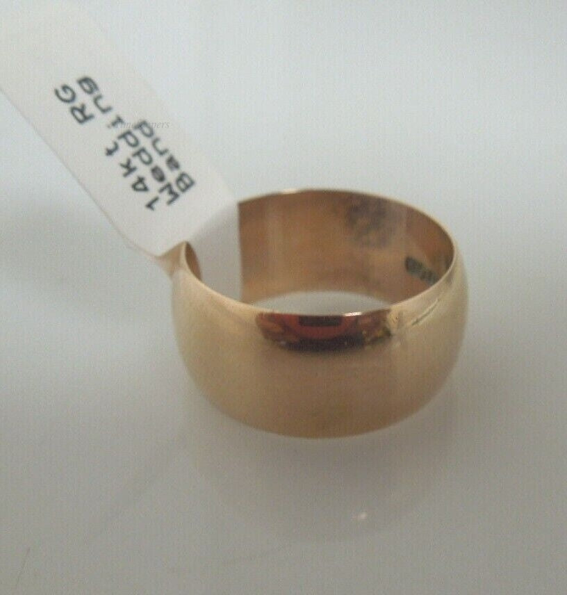 r549 14kt Rose Gold Wedding Band Size 7(USA) Signed 6.1g