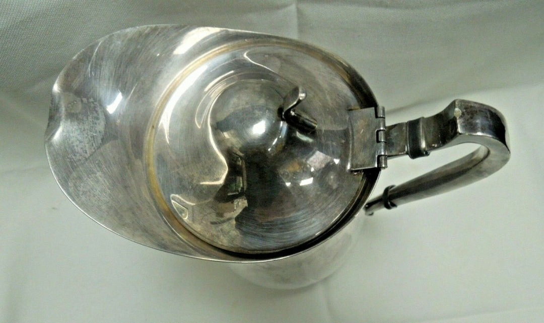 q731 Vintage Water Pitcher with Lid Silverplate by Sheffield Silver Co Made In USA EPC