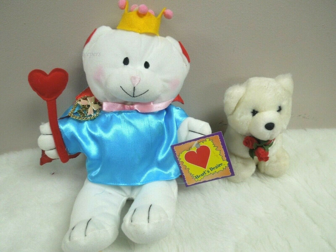 q853 Vintage Pair of Cute Teddy Bears Plush Toy Rare Stuffed Toy