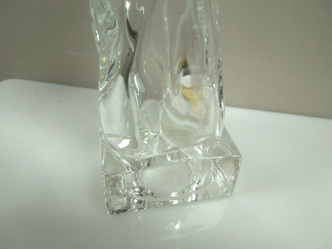 q908 MIKASA Herald Collection Angelic Violin Angel Figurine 8.25" Full Lead Crystal