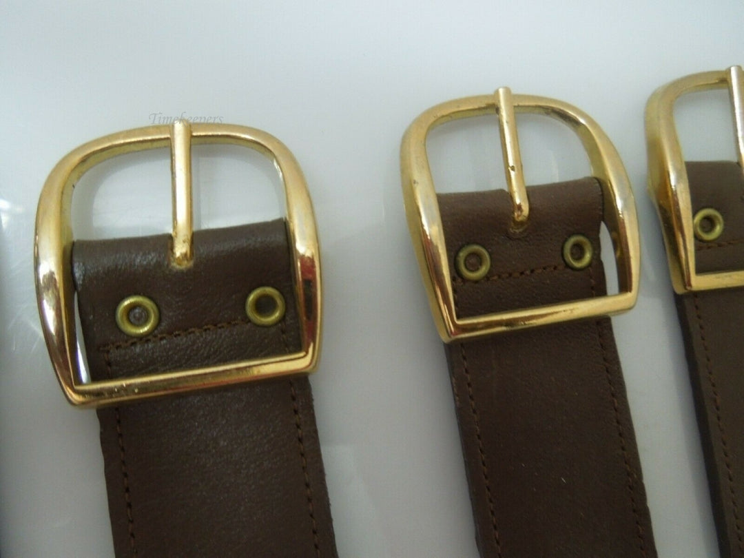 q996 4 Genuine Leather Aviator Military Sports Watch Bands Old New Stock
