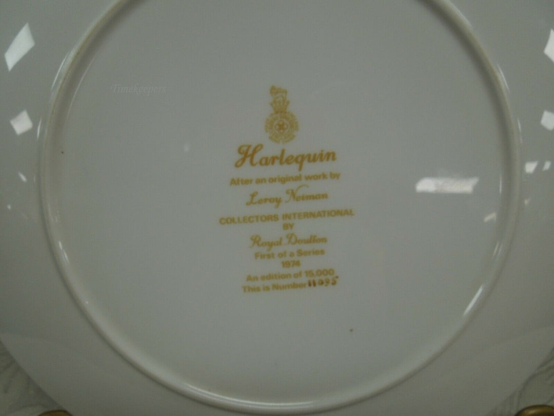 r030 Harlequin decorative plate by Royal Doulton Leroy Neiman Rare