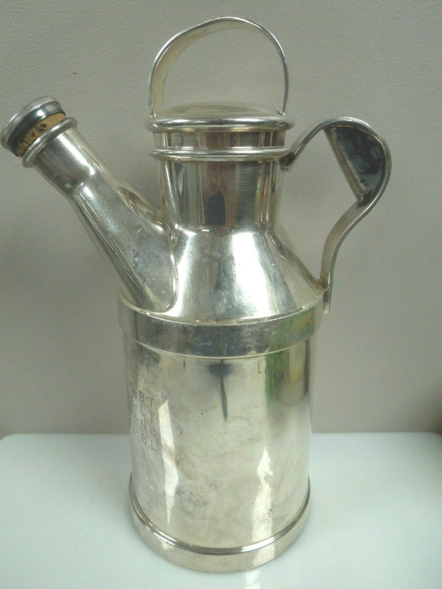 r057 Reed & Barton Silver-Plated Milk Can Cocktail Shaker 32 oz