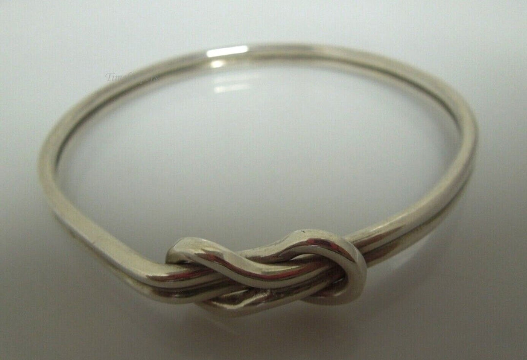 s034 Solid Sterling Silver Infinity Bracelet,Silver Knot Bracelet