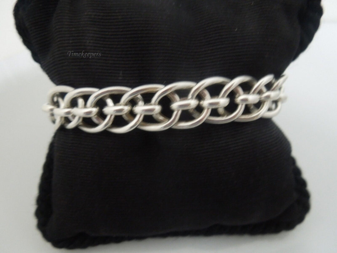 s040 Sterling Silver 925 Unique Polished Fancy Link Bracelet