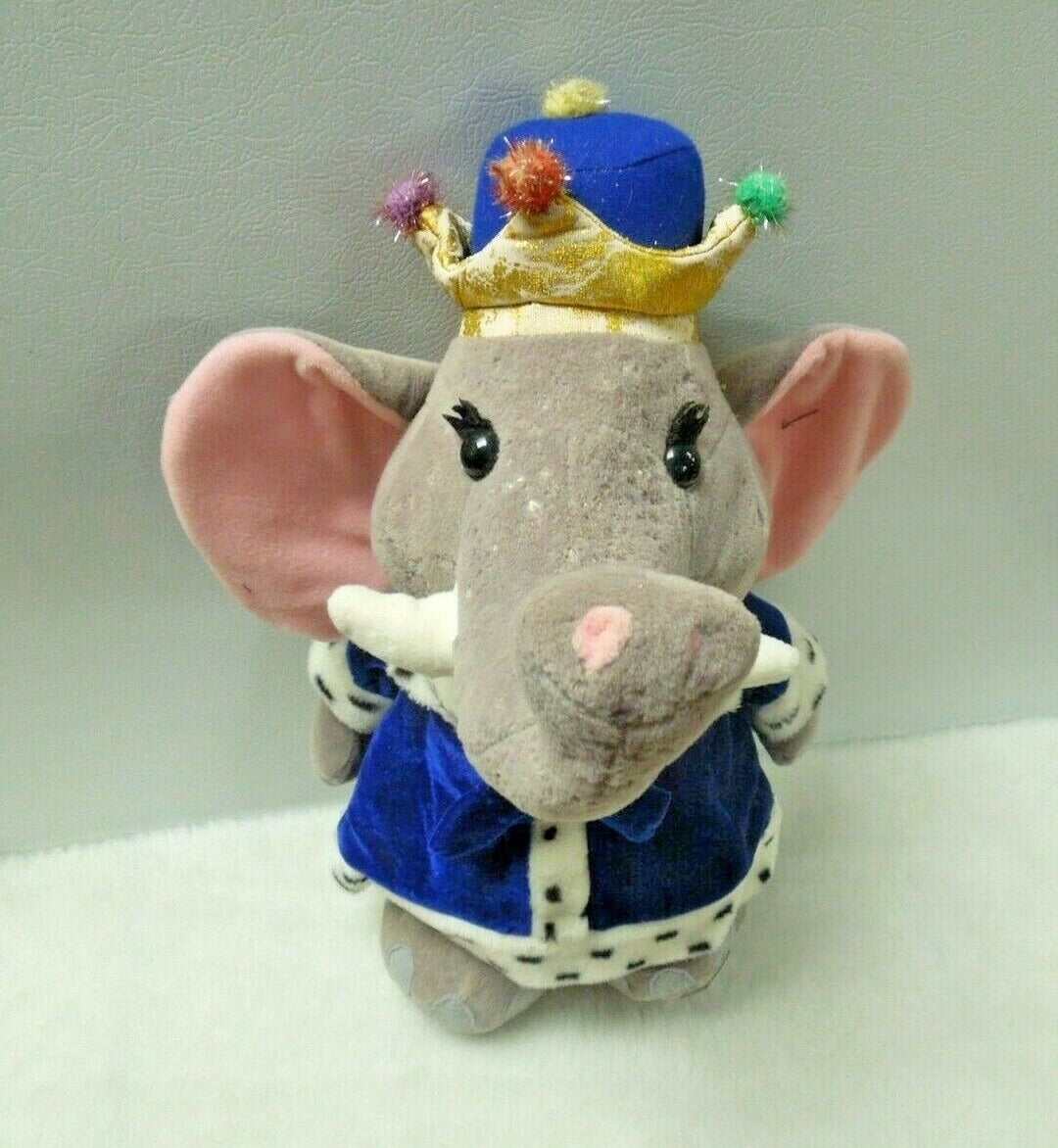 q834 Original Vintage Nanco Royal Elephant 18" Plush 2000