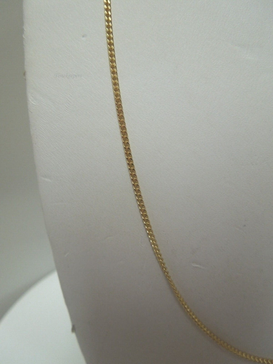 r952 18kt Solid Yellow Gold 19.5" Link Chain Signed,4g