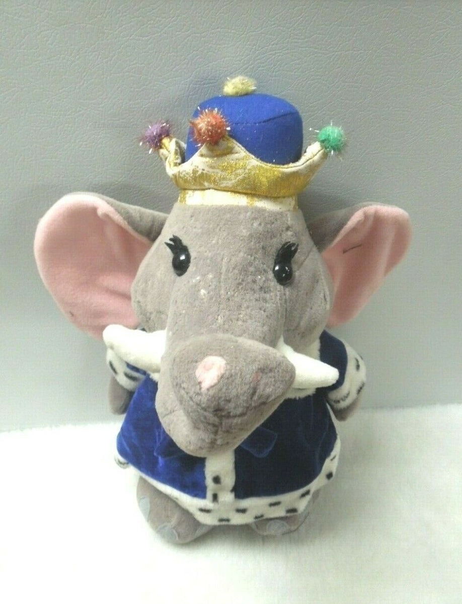 q834 Original Vintage Nanco Royal Elephant 18" Plush 2000