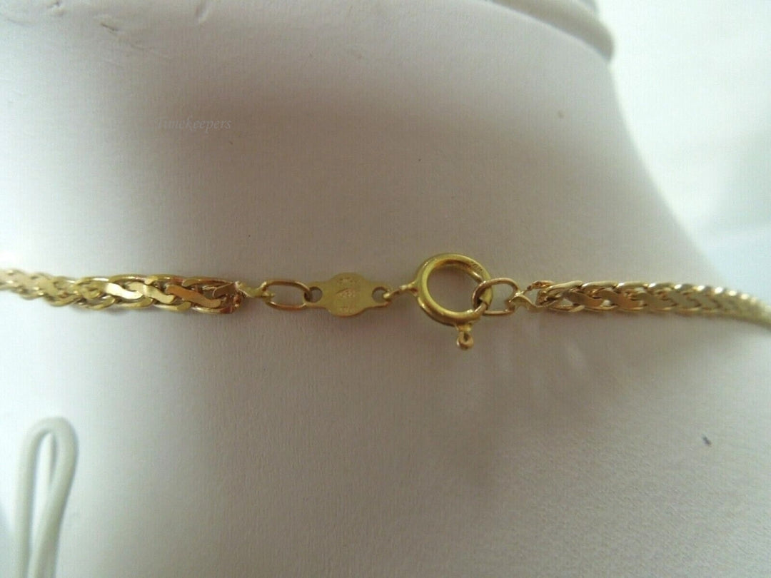 r501 (14kt) Yellow Gold Chain Necklace 20" Signed Made In Italy