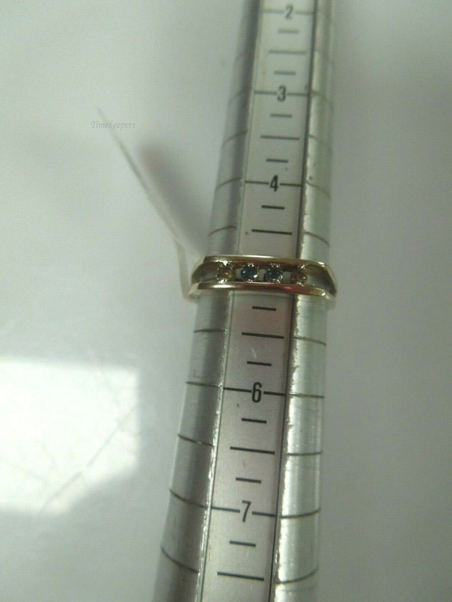 q715 14kt Yellow Gold Diamond .06 ct Size Ring 5.25 (USA) 2.1 g