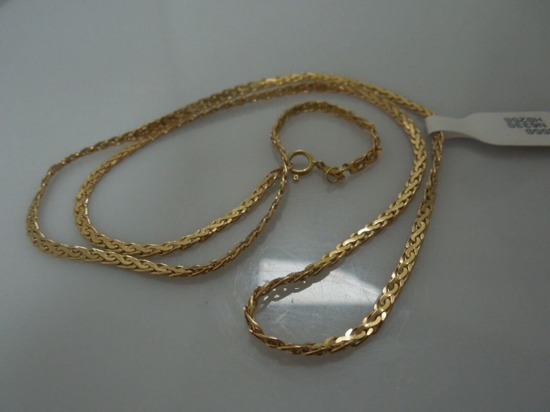 r501 (14kt) Yellow Gold Chain Necklace 20" Signed Made In Italy