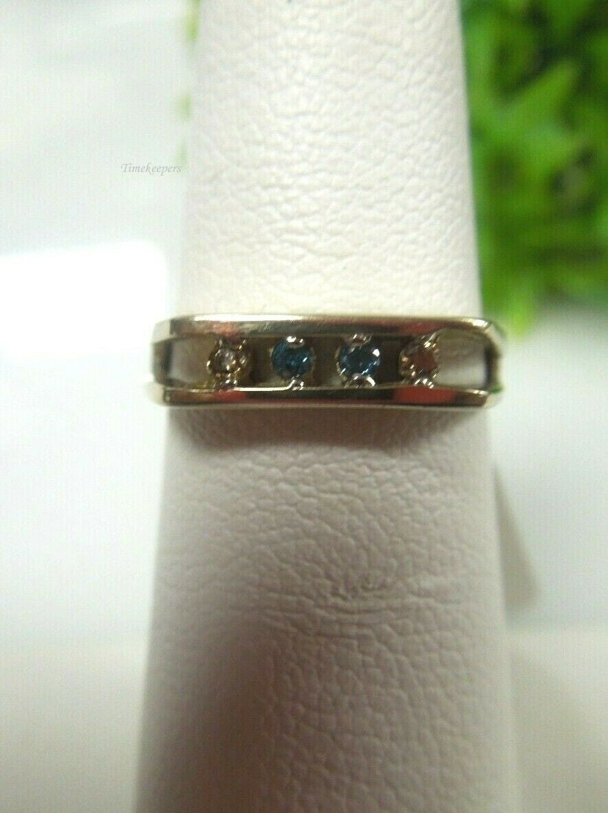 q715 14kt Yellow Gold Diamond .06 ct Size Ring 5.25 (USA) 2.1 g