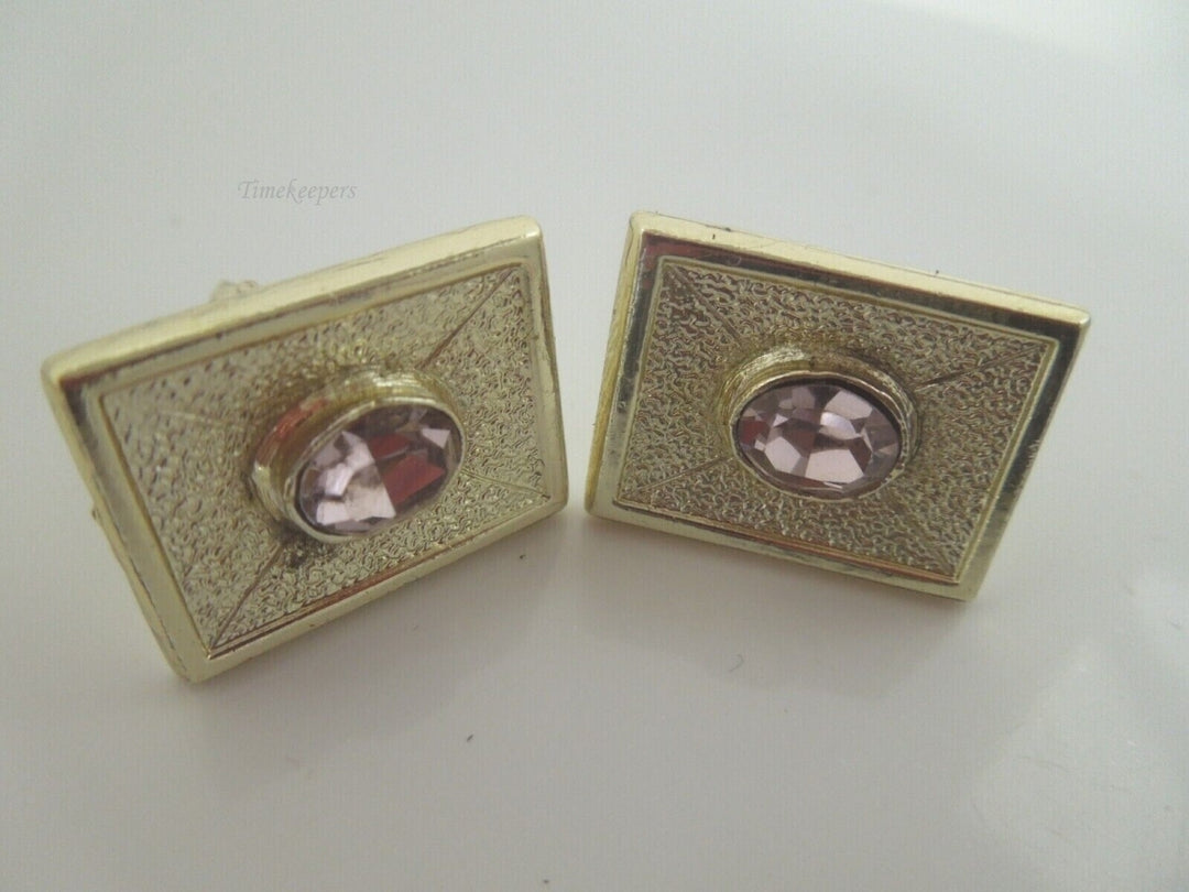 r979 Vintage Beautiful pair of rectangular cufflinks