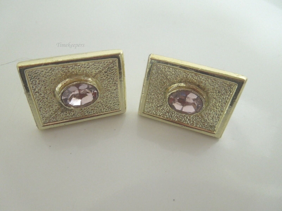 r979 Vintage Beautiful pair of rectangular cufflinks