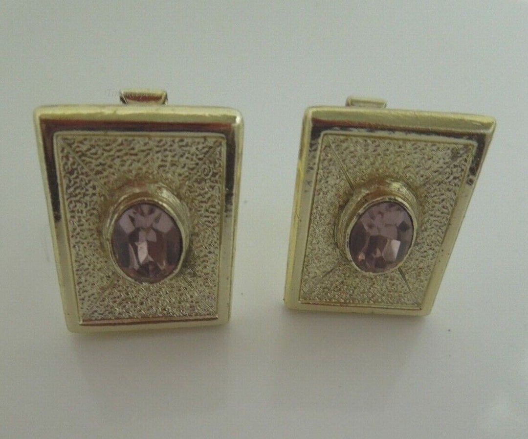 r979 Vintage Beautiful pair of rectangular cufflinks