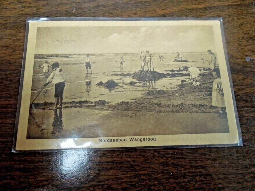 r397 Vintage Nordseebad Wangeroog Germany Sea Picture Postcard