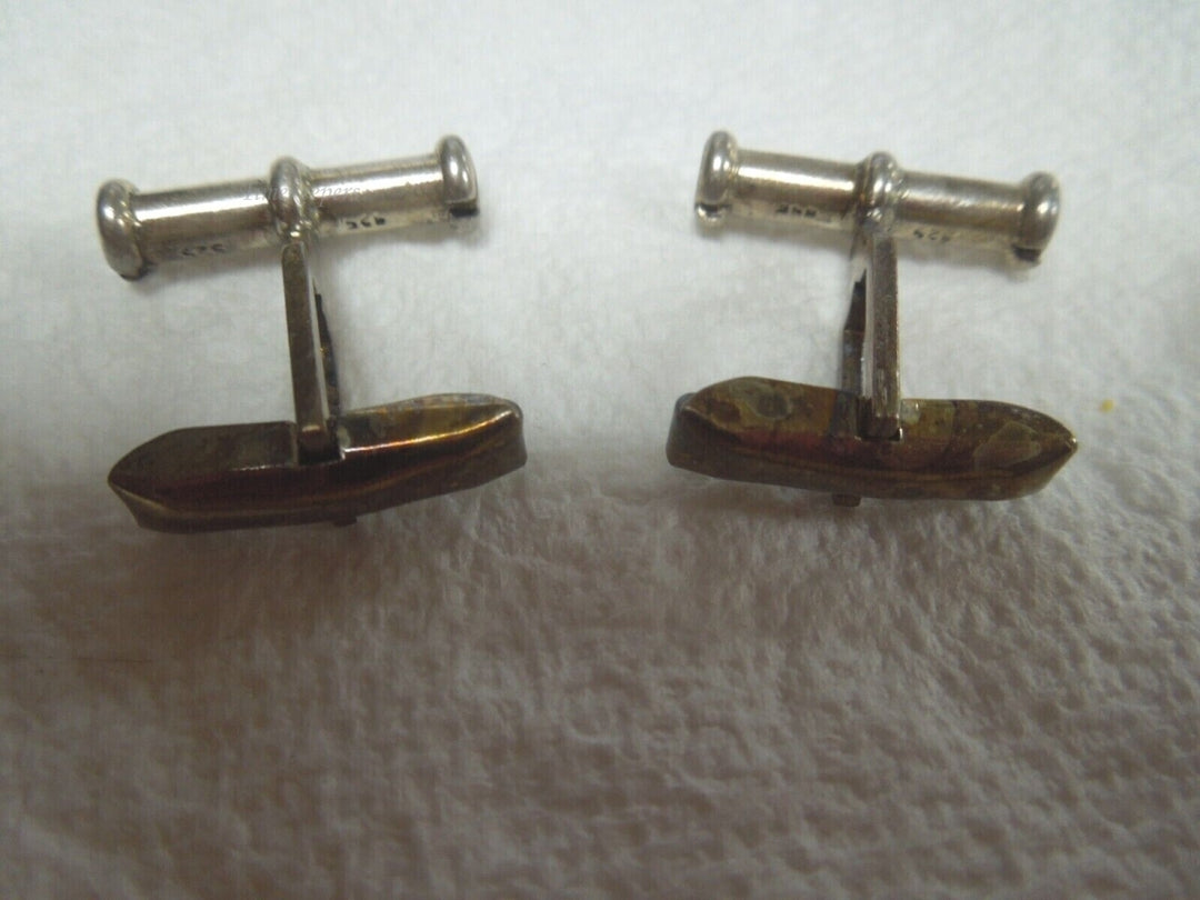 r734 Vintage Sterling Silver 925 Men's Cufflinks