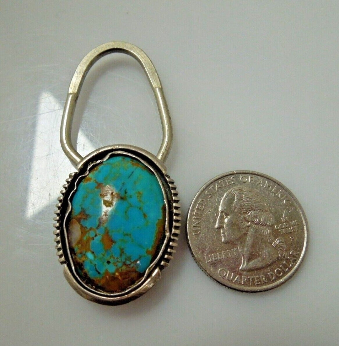 r531 Sterling silver Genuine Turquoise Pendant Locket