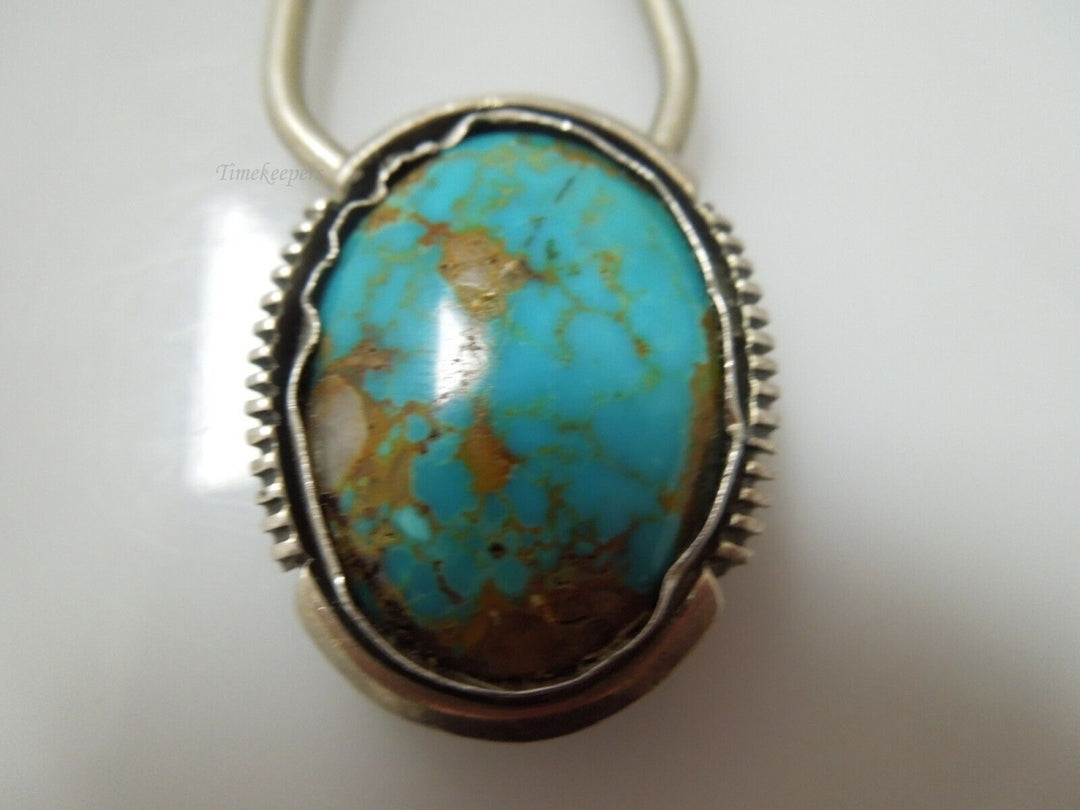 r531 Sterling silver Genuine Turquoise Pendant Locket