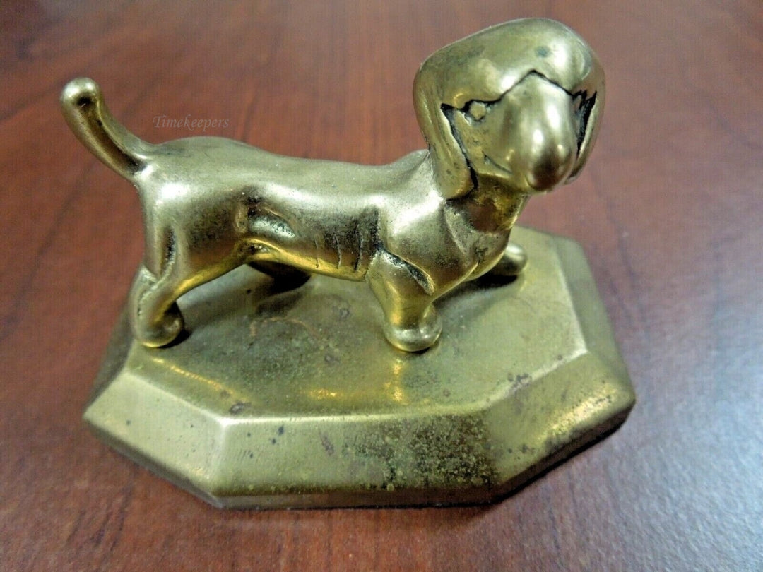 r257 Vintage Brass Figurine Unique Small