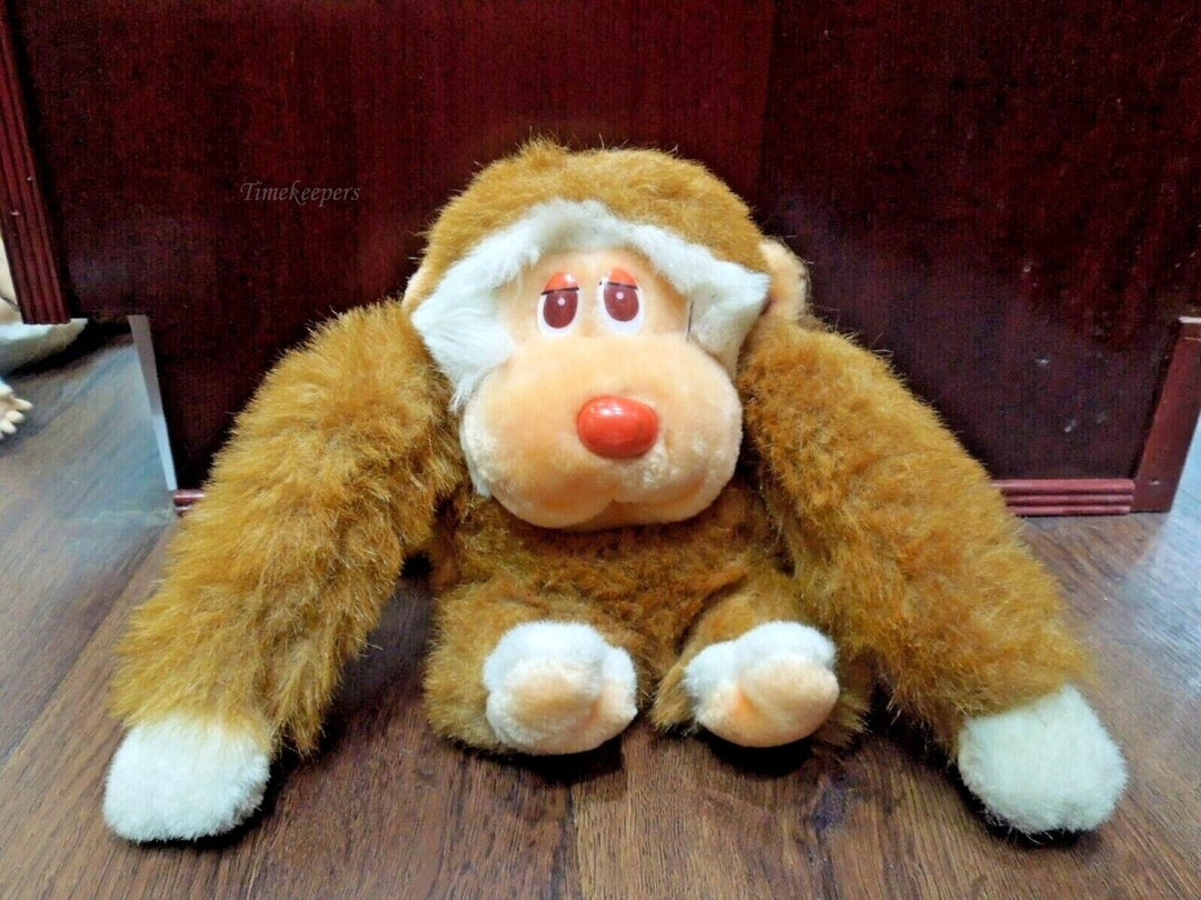 r275 Vintage 1984 Stuffed Monkey Plush Animal Good Condition