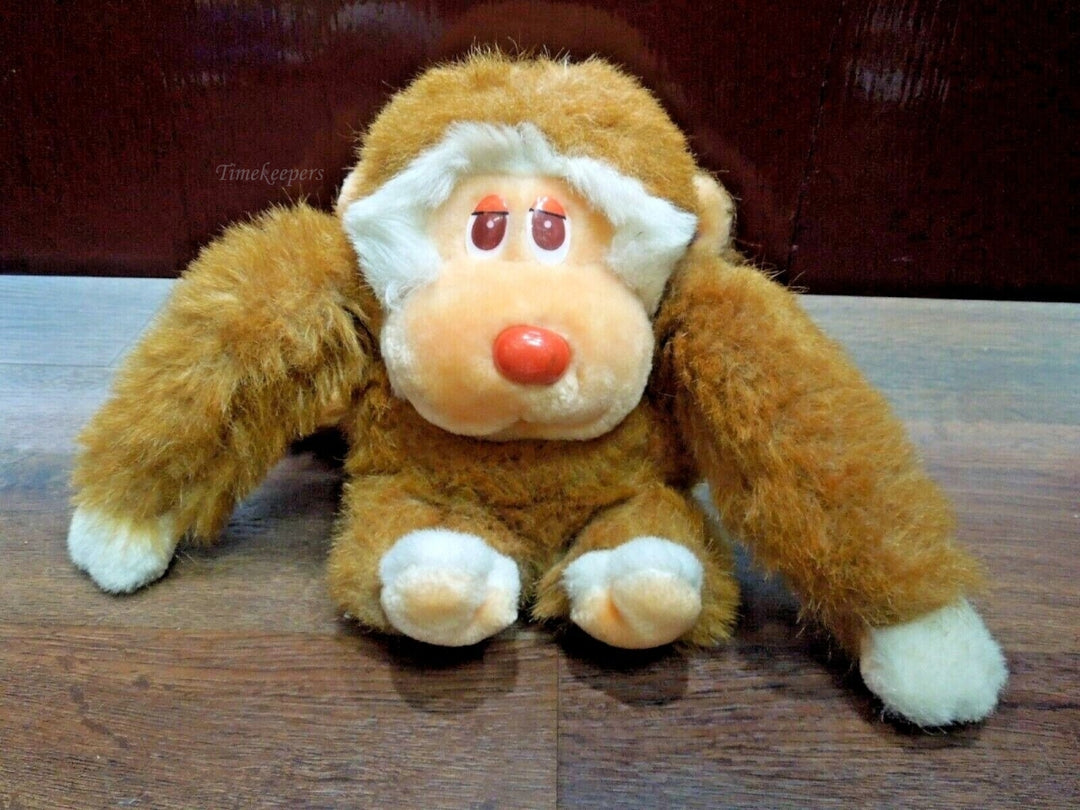 r275 Vintage 1984 Stuffed Monkey Plush Animal Good Condition