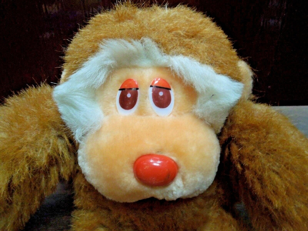 r275 Vintage 1984 Stuffed Monkey Plush Animal Good Condition