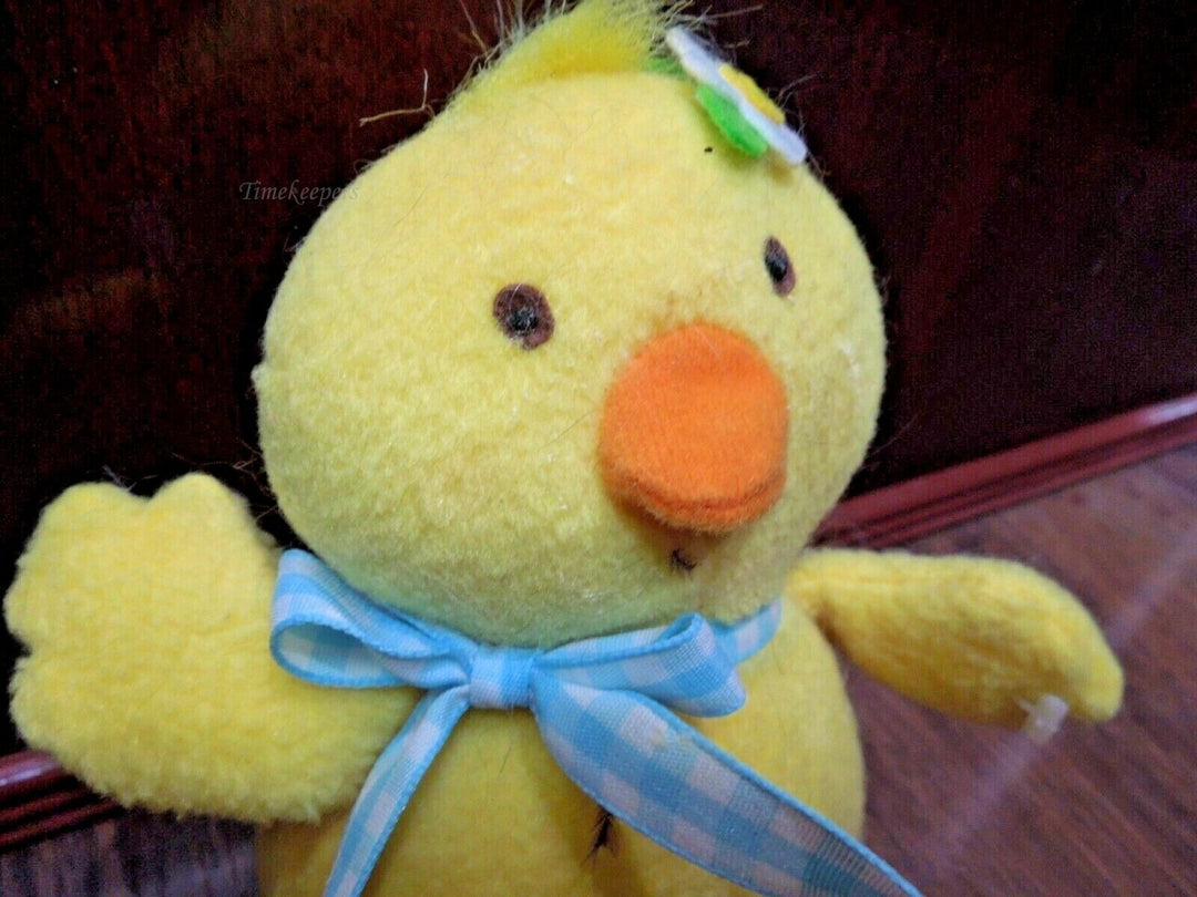 r278 Vintage Plush Duck Chick Chicken Easter Yellow 6"