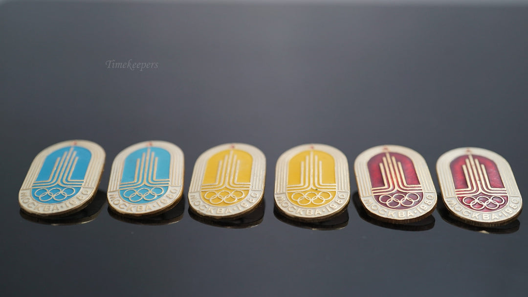 K439  Group of 6 Russian Olympic Pins