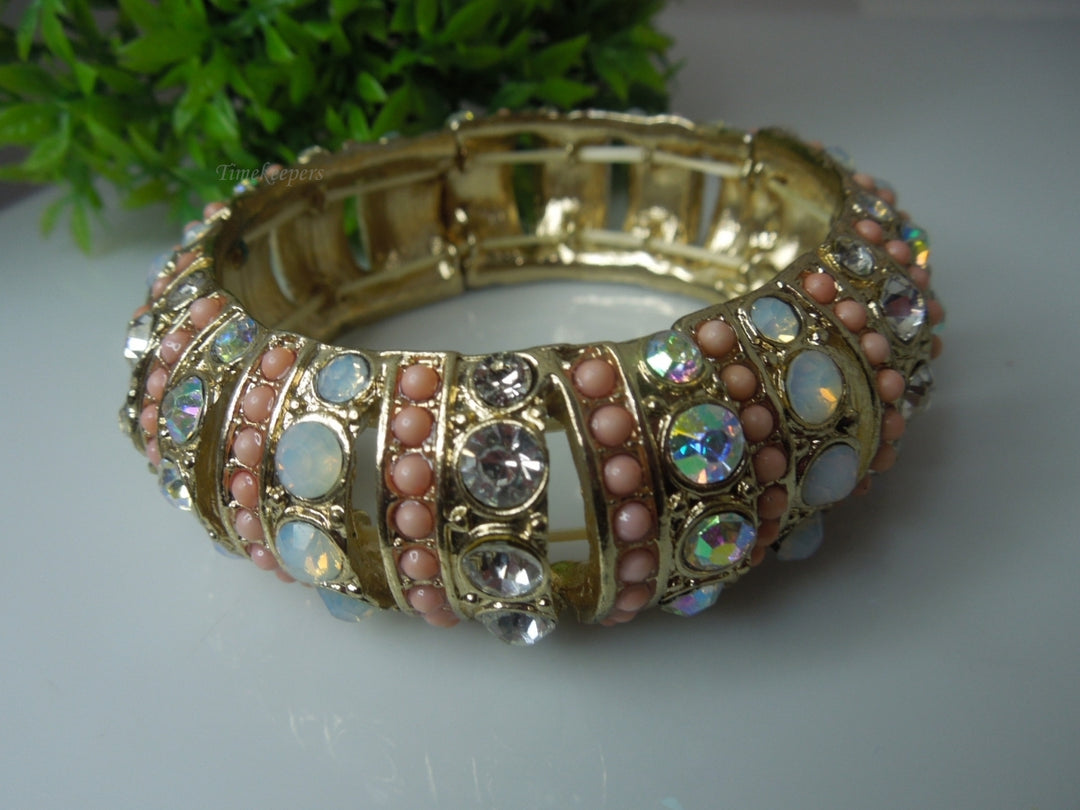 q265 Pretty Multi Stone/Color Bracelet/Bangle Stretchable For Ladies