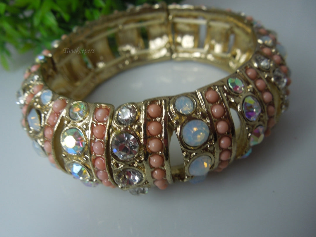 q265 Pretty Multi Stone/Color Bracelet/Bangle Stretchable For Ladies