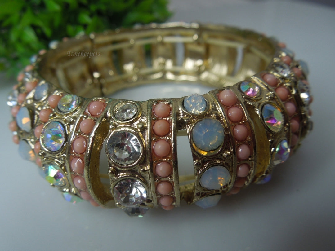 q265 Pretty Multi Stone/Color Bracelet/Bangle Stretchable For Ladies