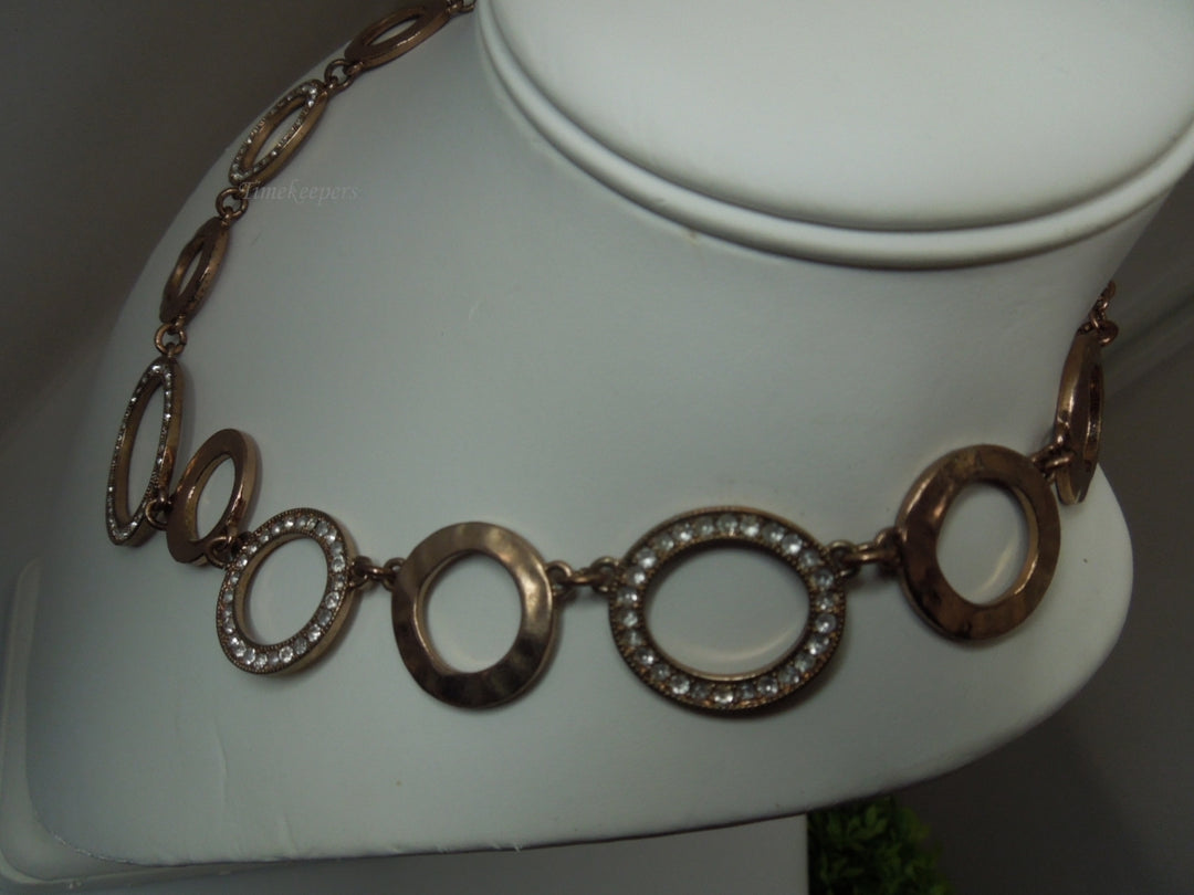 q301 Beautiful Copper Tone Necklace 15"