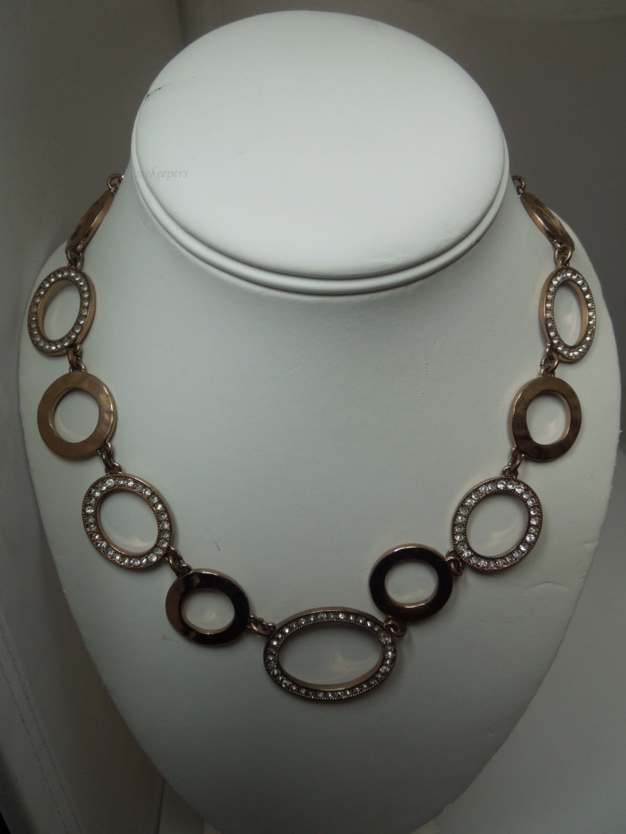 q301 Beautiful Copper Tone Necklace 15"