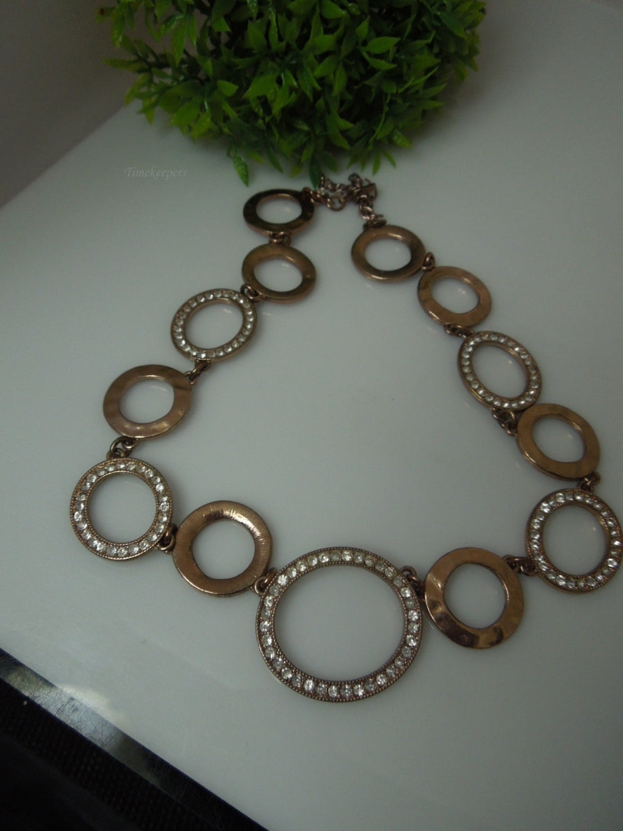 q301 Beautiful Copper Tone Necklace 15"