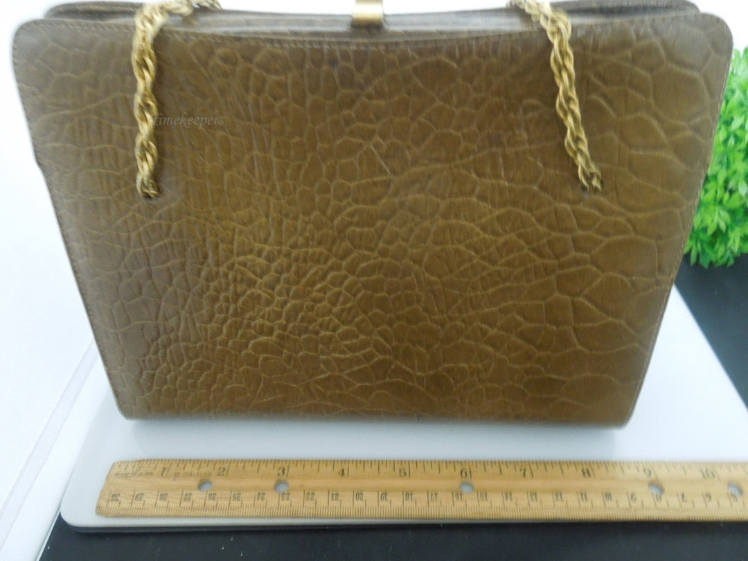 r557 Women Handbag Medium Size Snake Skin pattern embossed