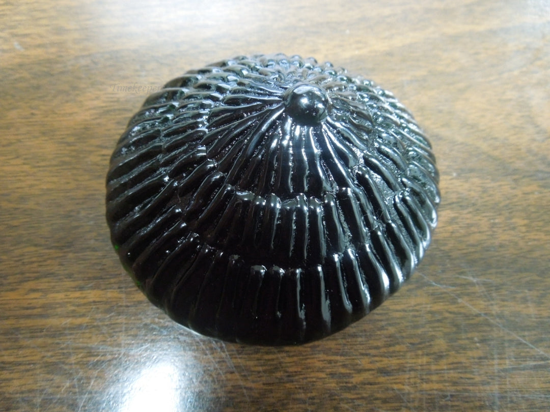 r590 Black Crystal Paperweight 80mm