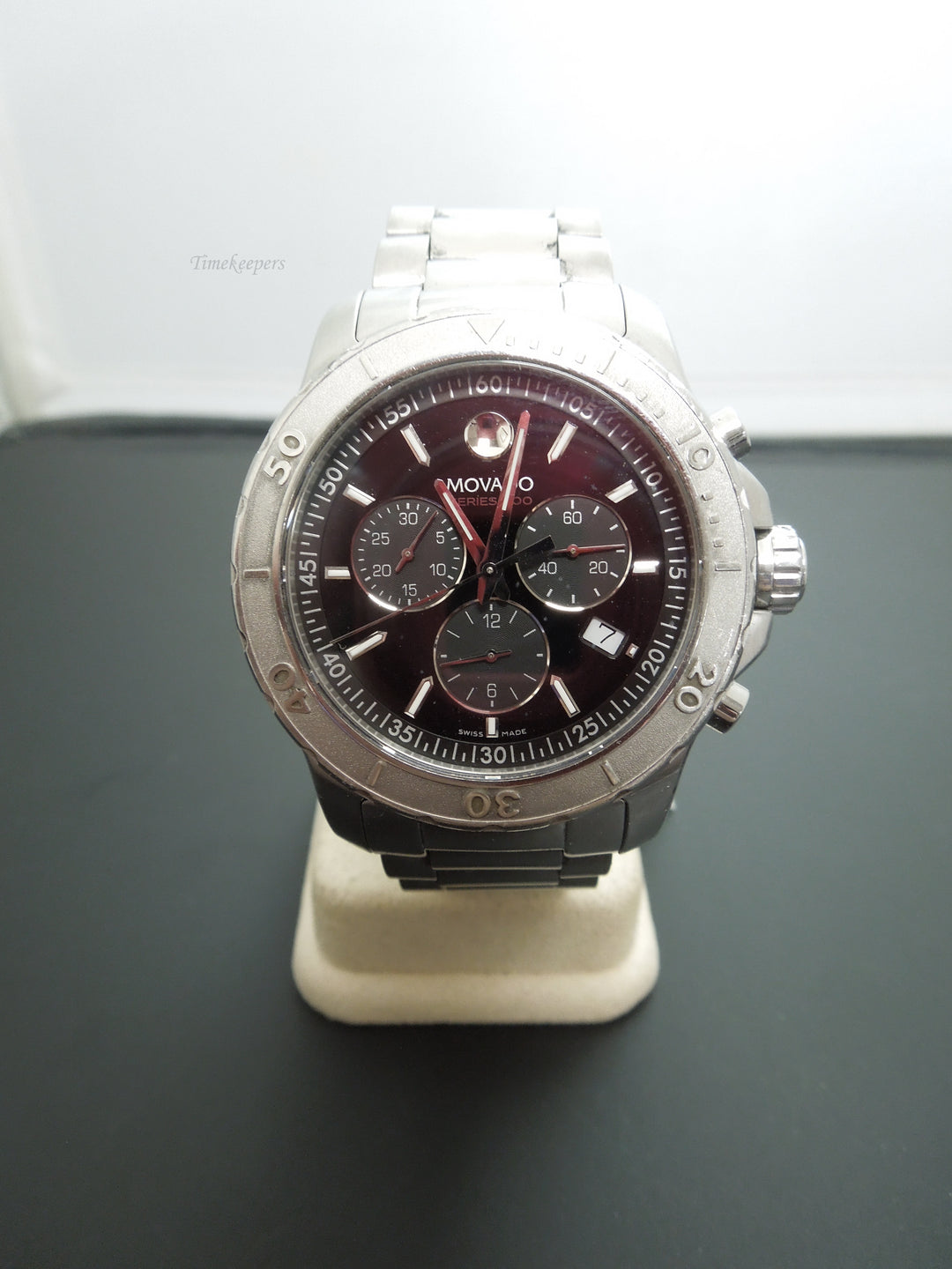 b877 Men's Handsome Movado 800 Series Quartz Wristwatch