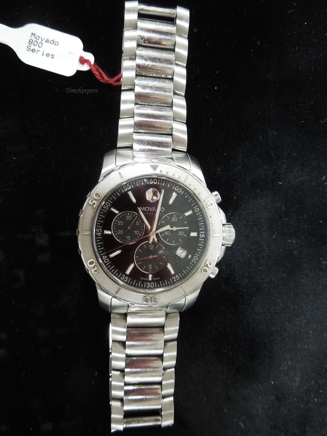 b877 Men's Handsome Movado 800 Series Quartz Wristwatch