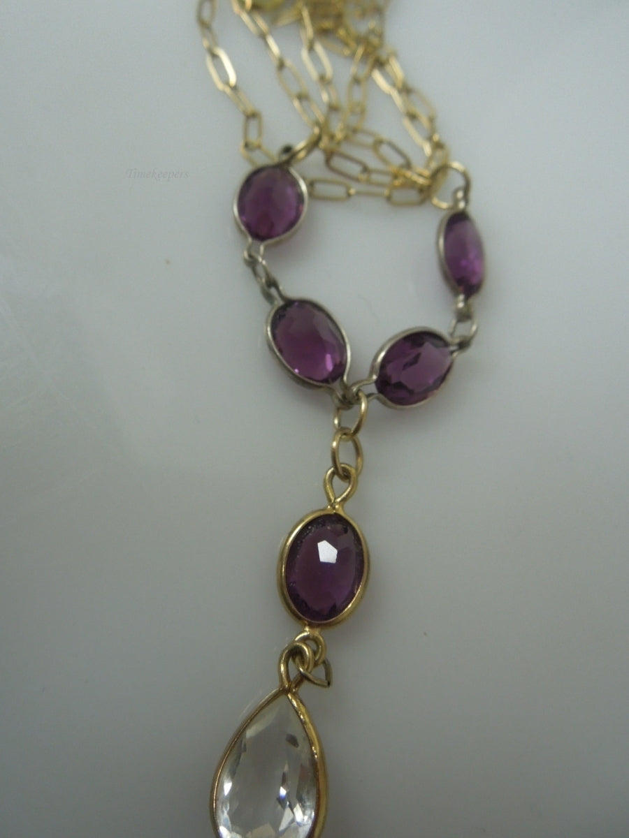 q351 Gold Tone Pretty Necklace For Women 19"