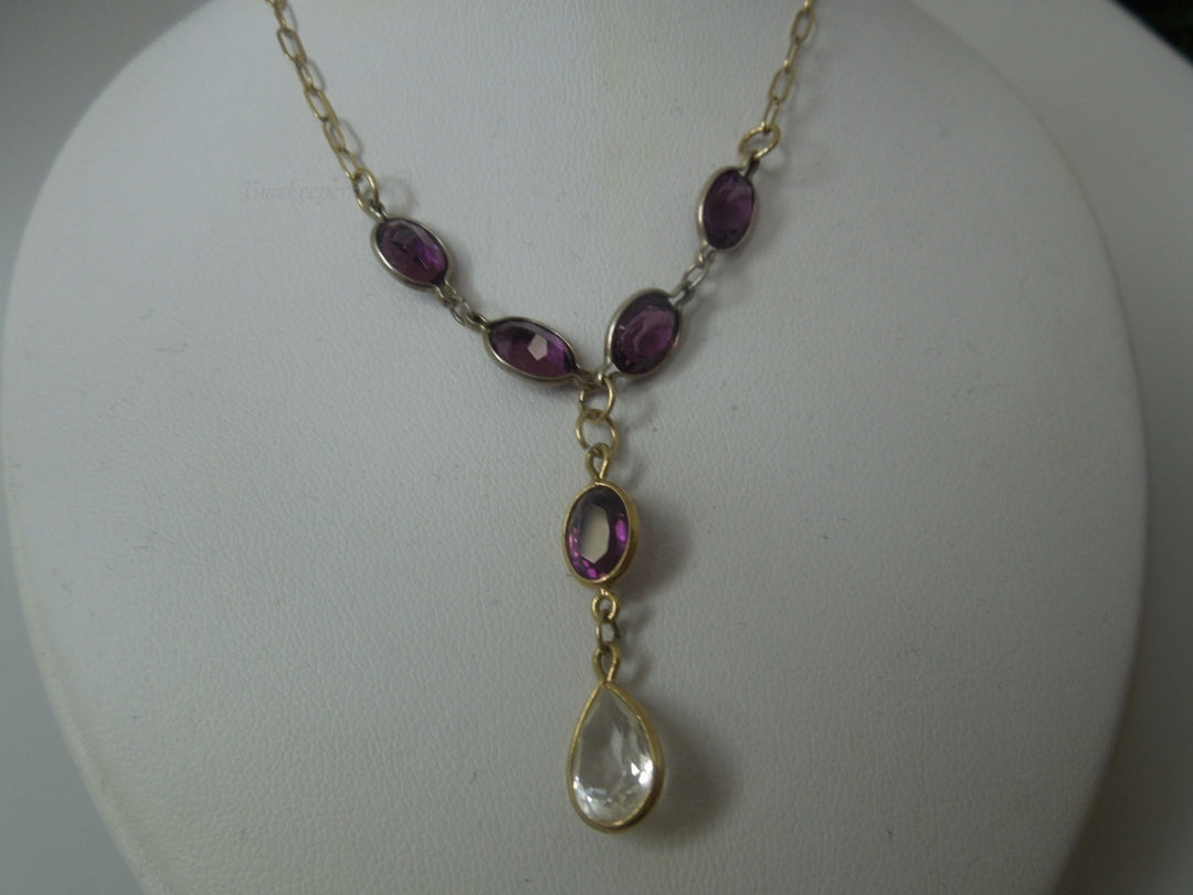 q351 Gold Tone Pretty Necklace For Women 19"