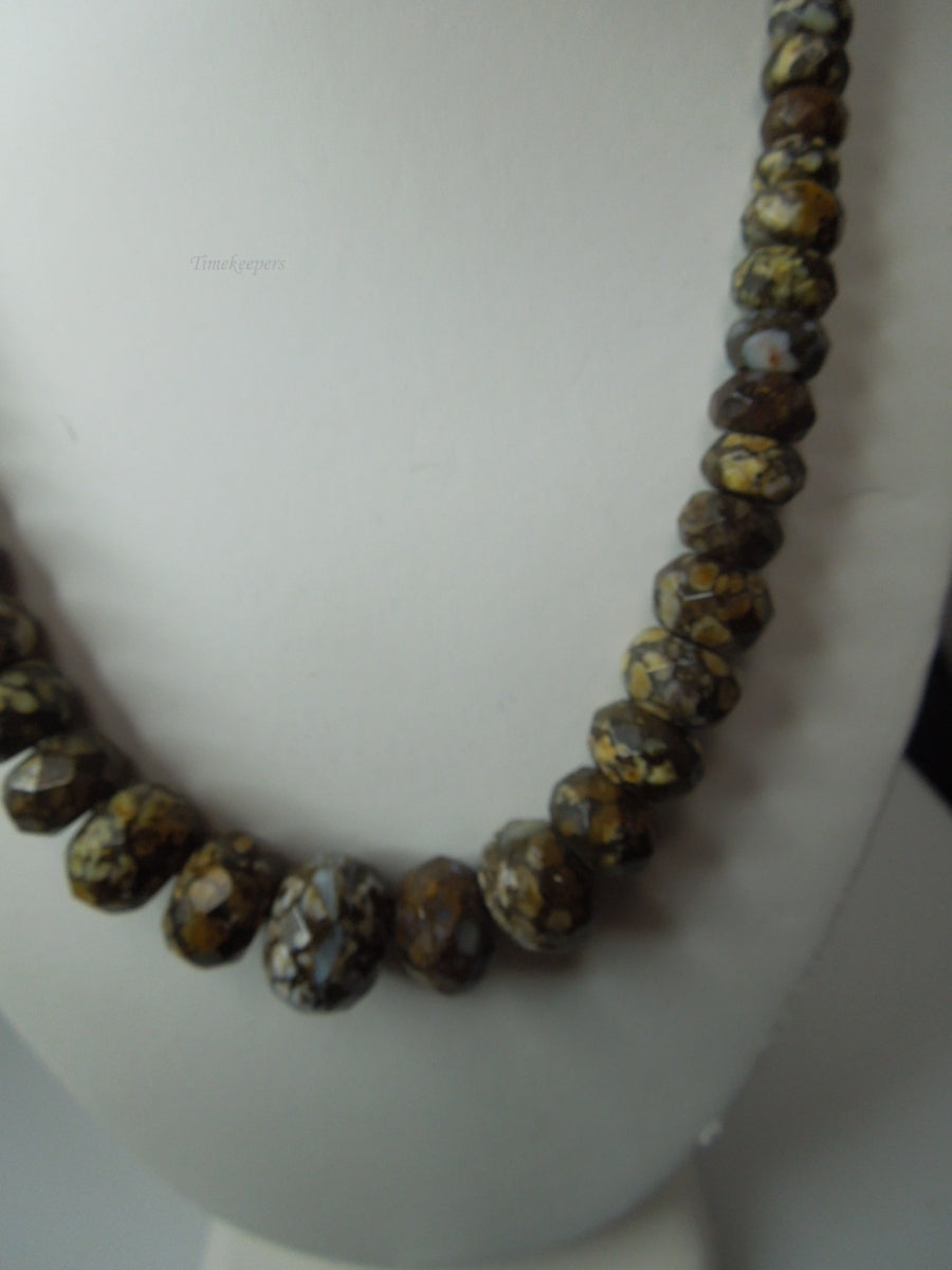 q356 Coral Fossil Jasper Faceted Bicone Barrel Drum Grade AAA Natural Beads Necklace with Silver Clasp