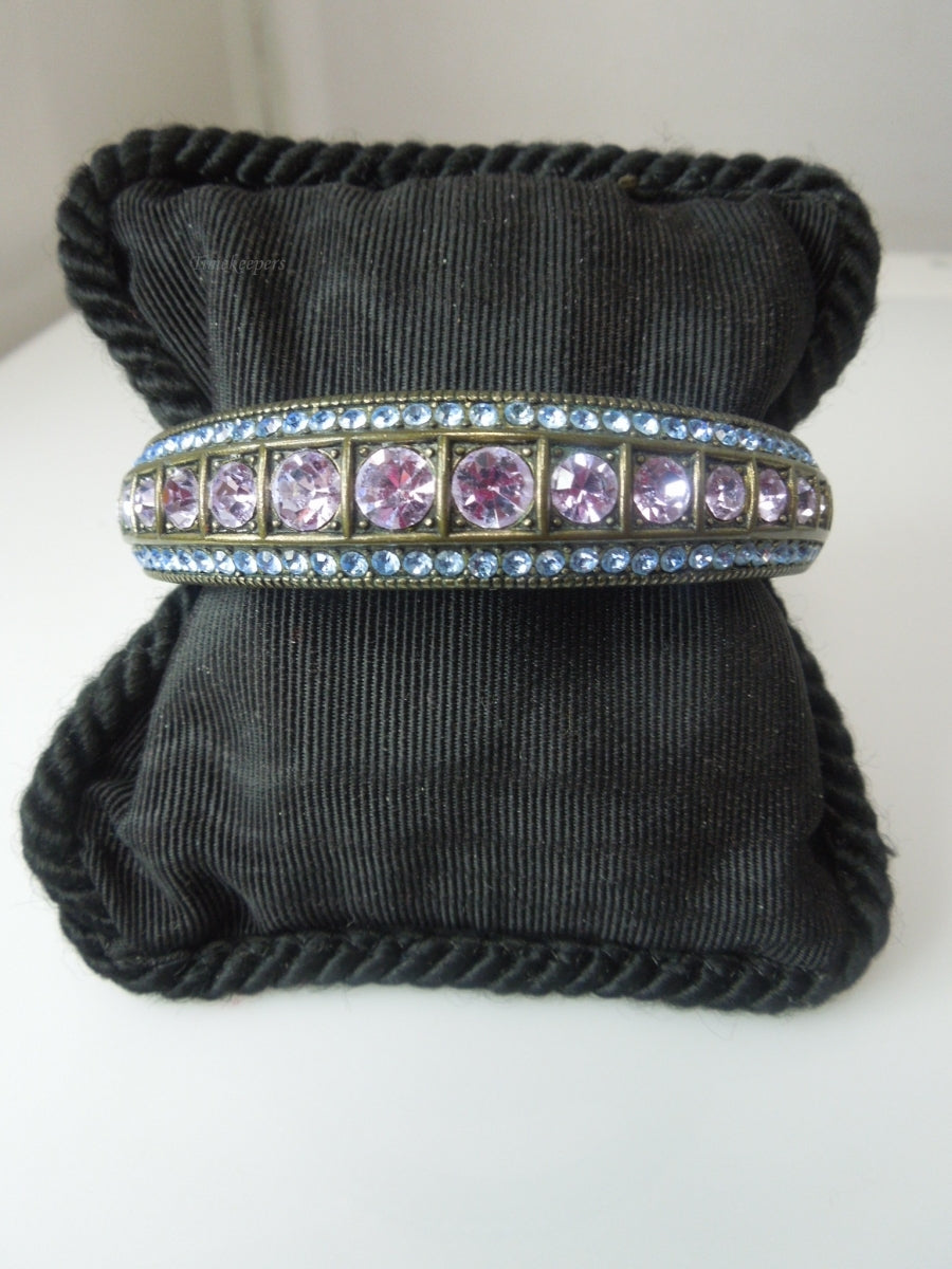 q375 Heidi Daus Crystal Multi Color Hinge Bracelet Perfect Gift