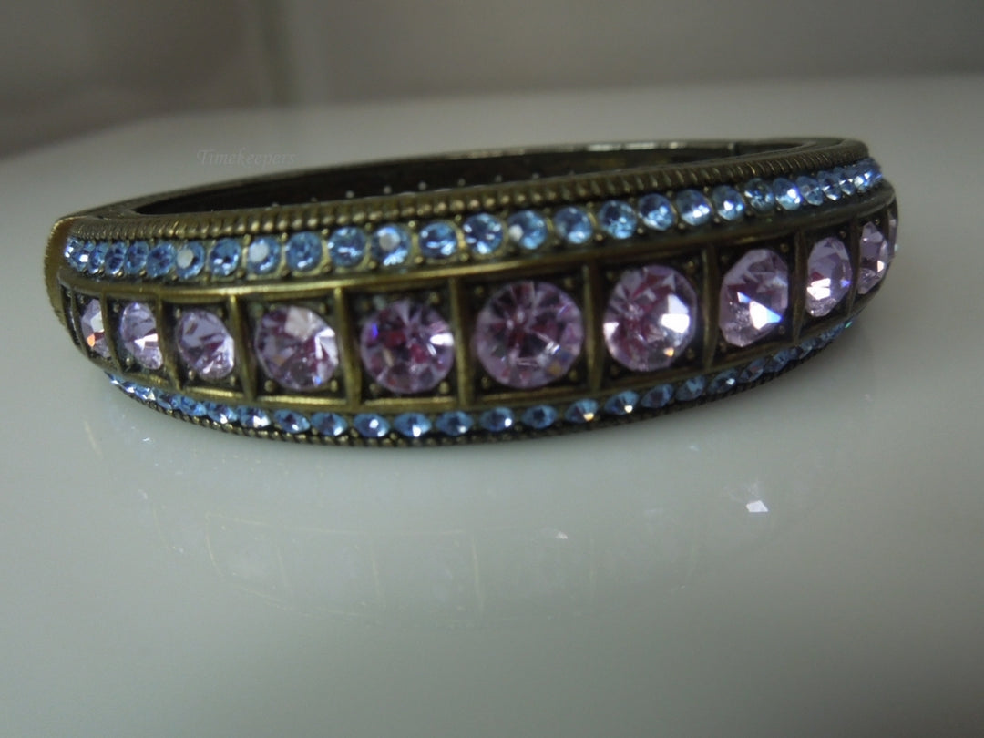 q375 Heidi Daus Crystal Multi Color Hinge Bracelet Perfect Gift