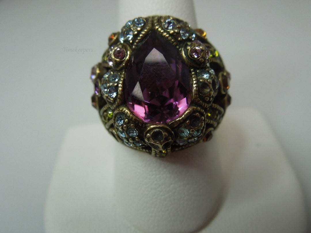 q373 Heidi Daus Confection Statement Ring Size 9.5